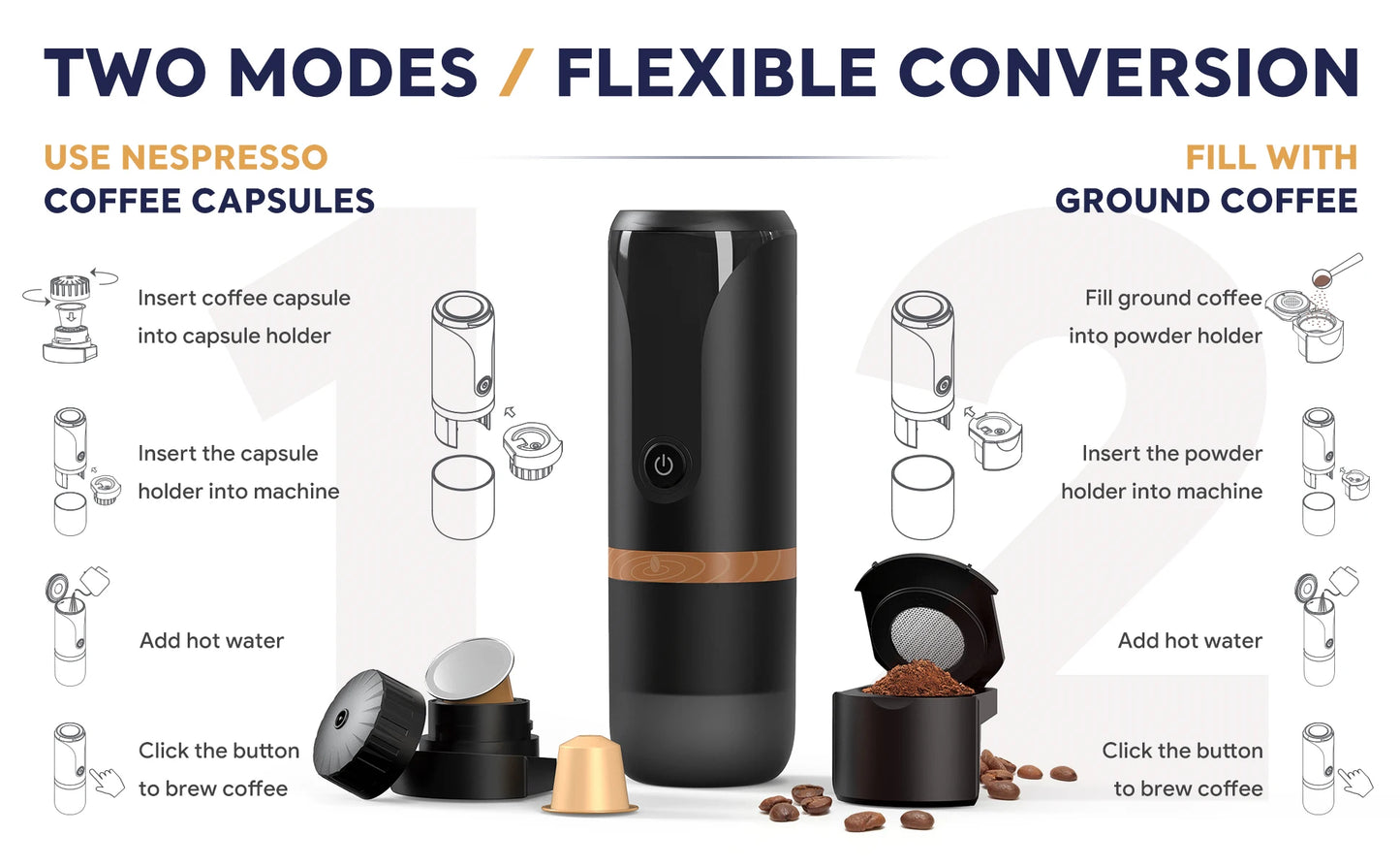 iCafilas Portable Espresso Blender